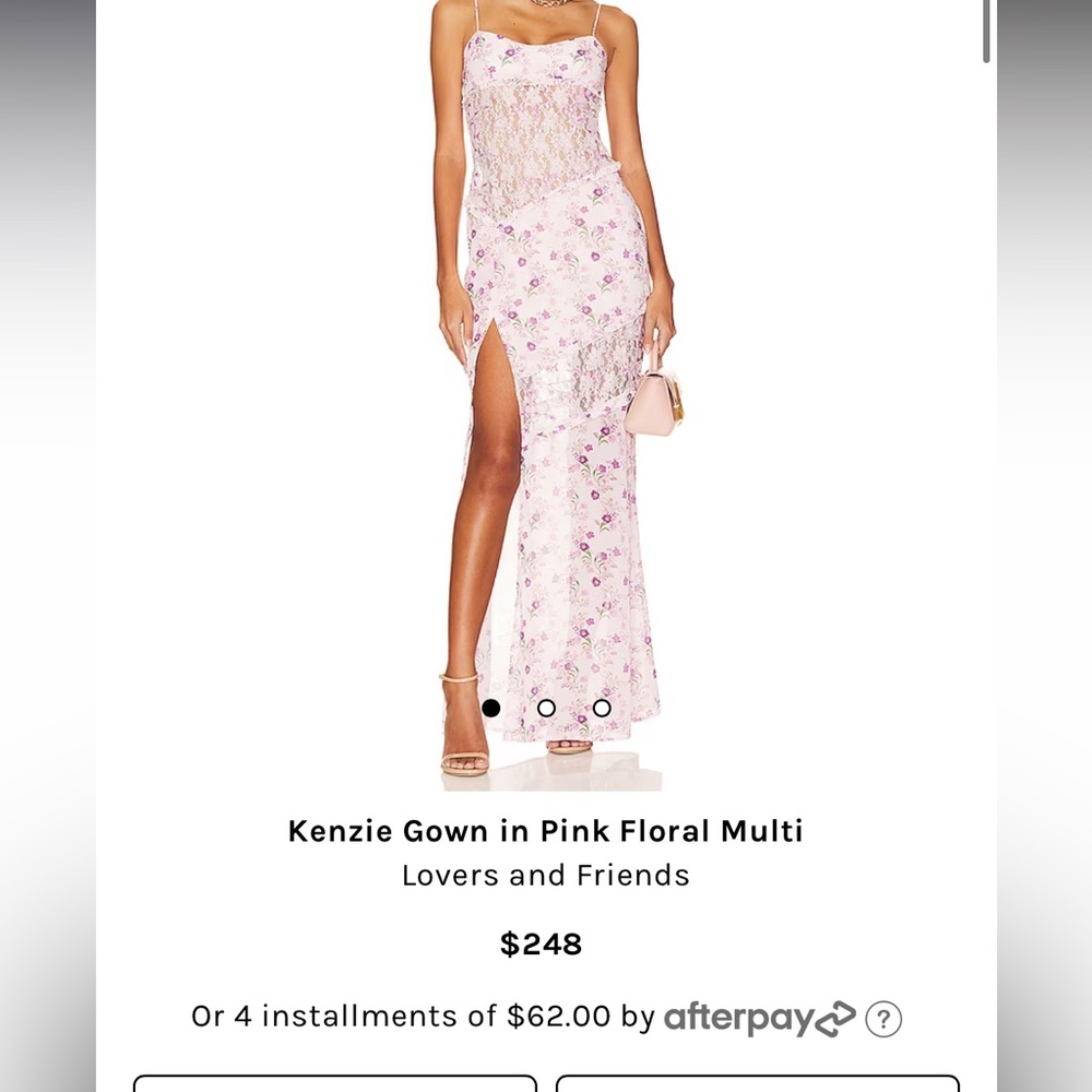 Kenzie Gown in Pink Floral Multi
